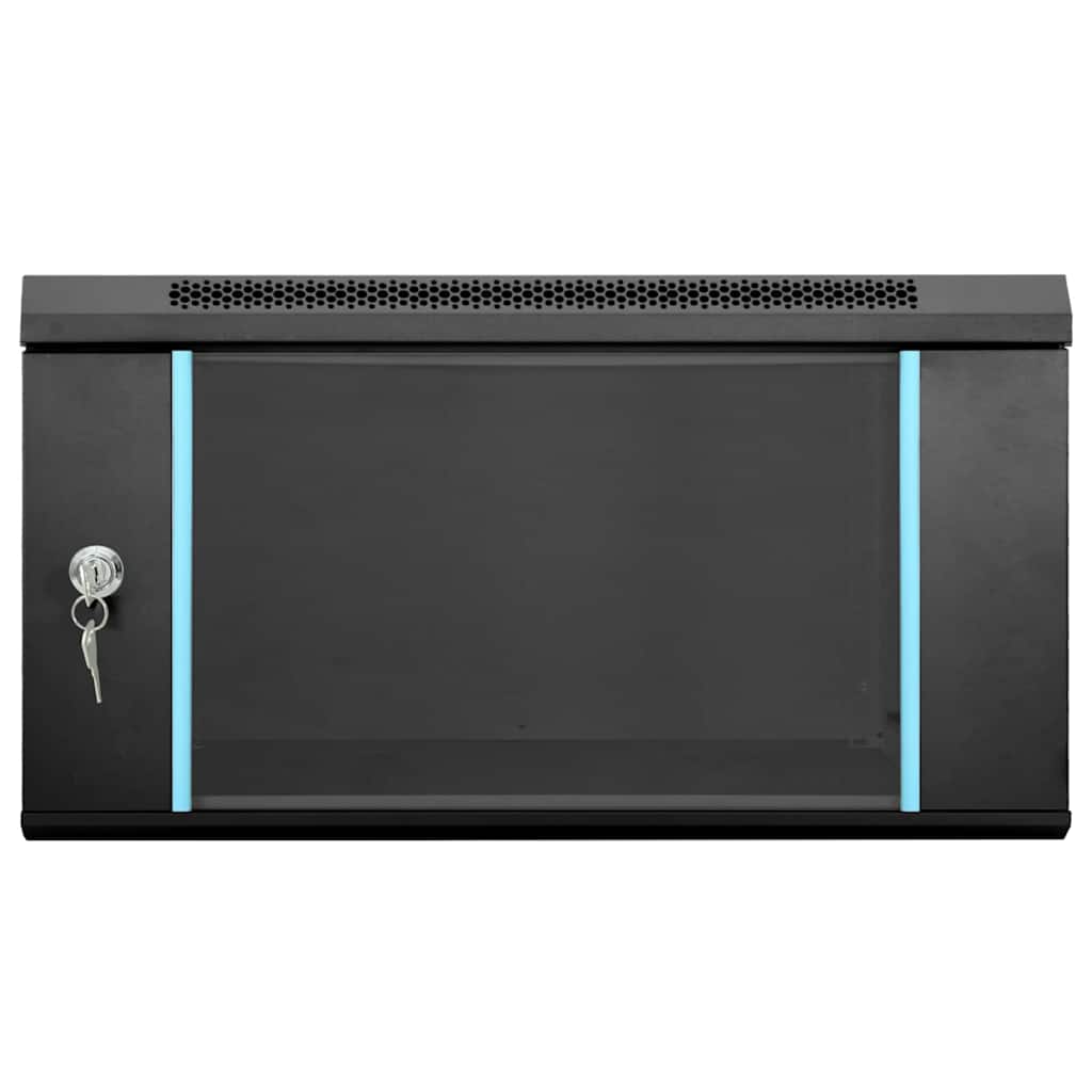 Armoire de réseau avec rangement Noir 53 x 60 x 30 cm Acier