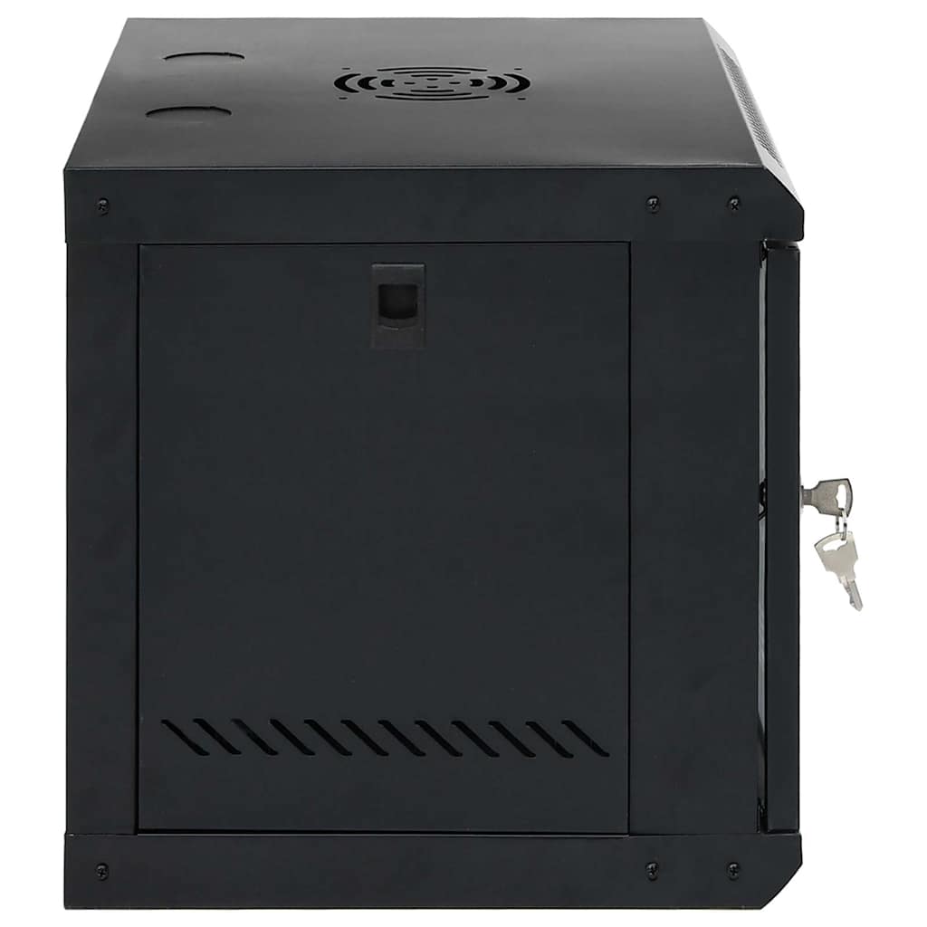 Armoire réseau avec rangement Noir 53 x 45 x 45 cm Acier