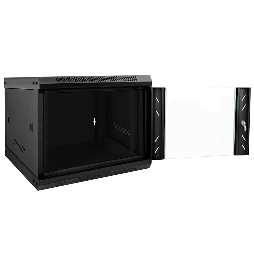 Armoire réseau avec rangement Noir 53 x 60 x 45 cm Acier