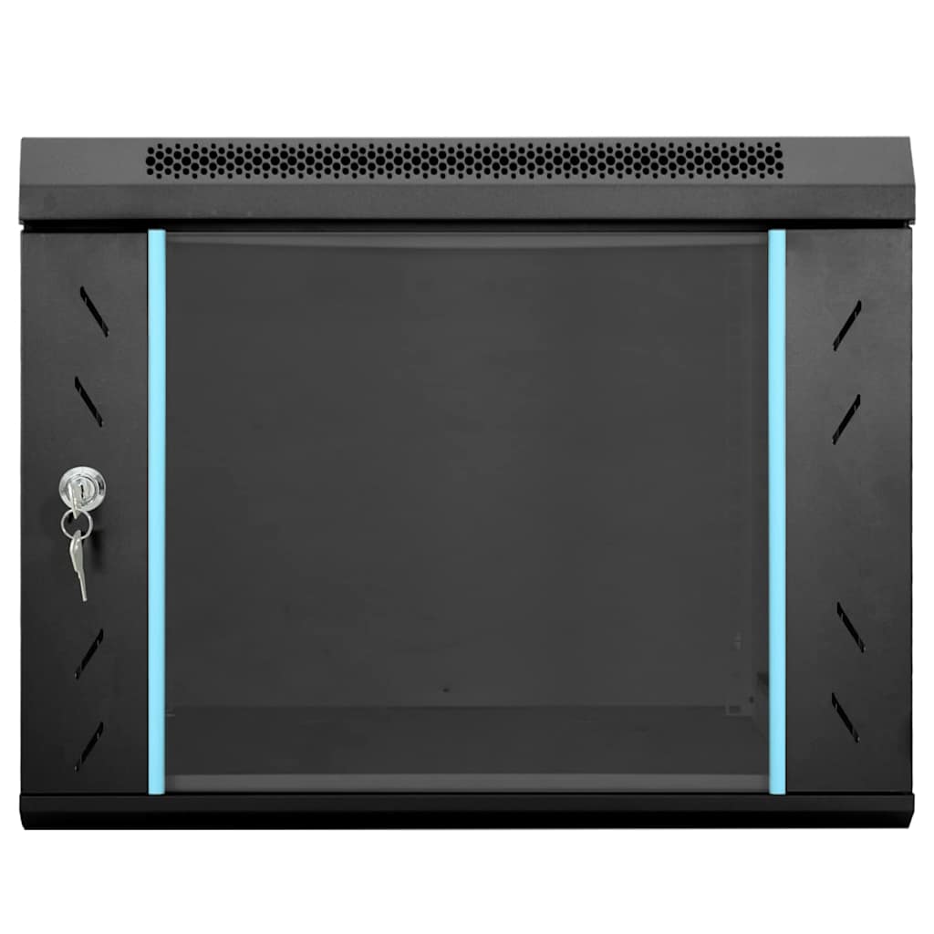 Armoire réseau avec rangement Noir 53 x 60 x 45 cm Acier