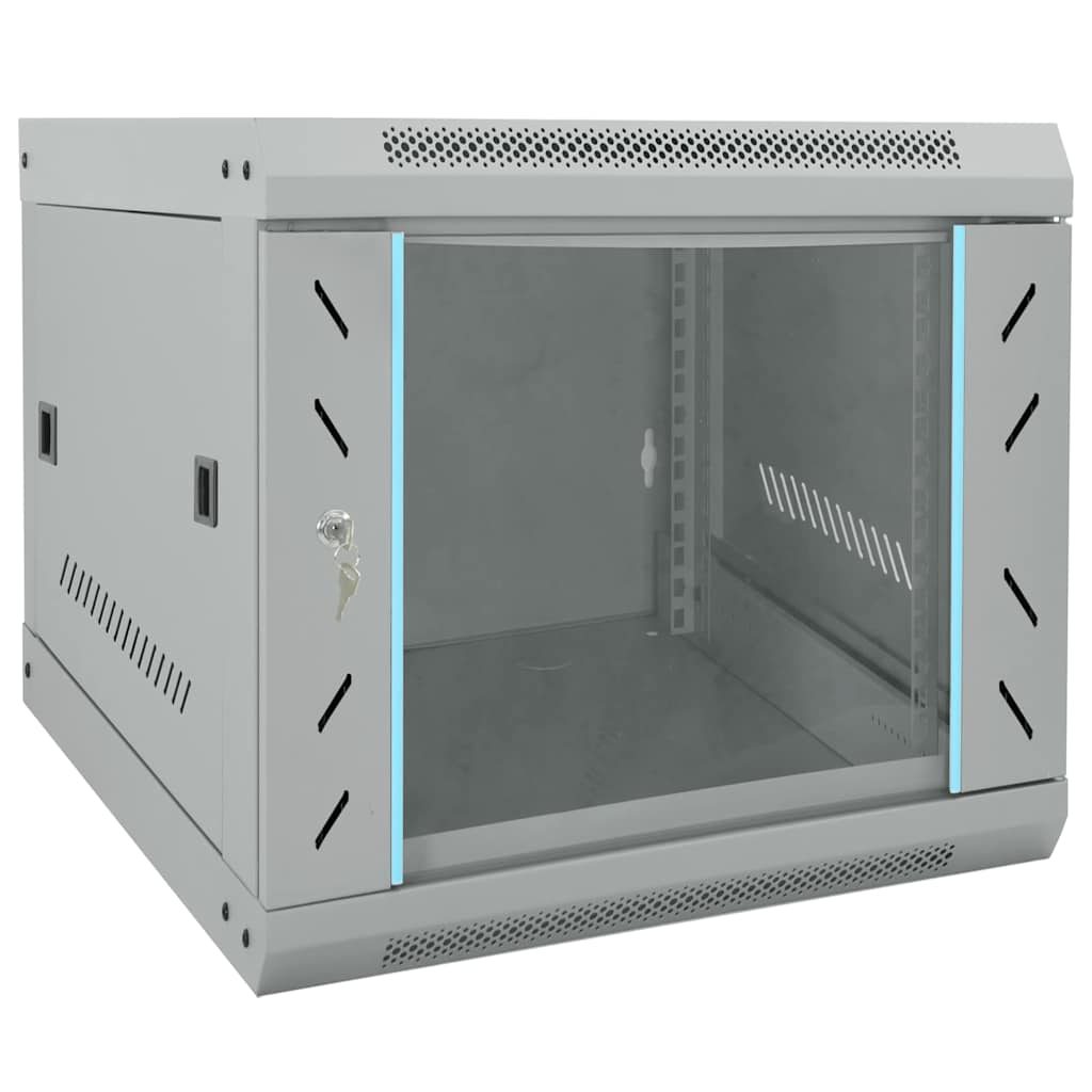 Armoire réseau avec rangement Gris 53 x 60 x 45 cm Acier