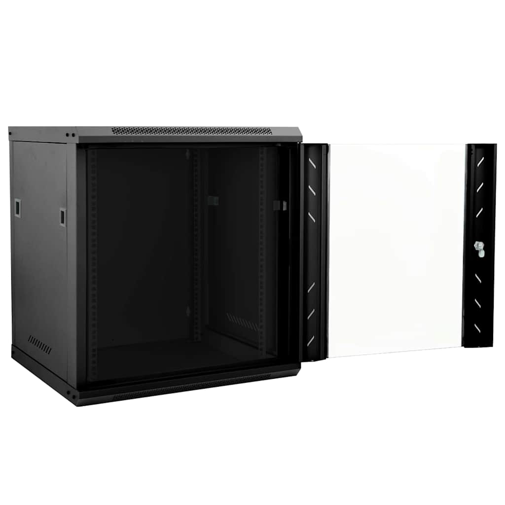 Armoire réseau avec rangement noir 53 x 60 x 60 cm acier