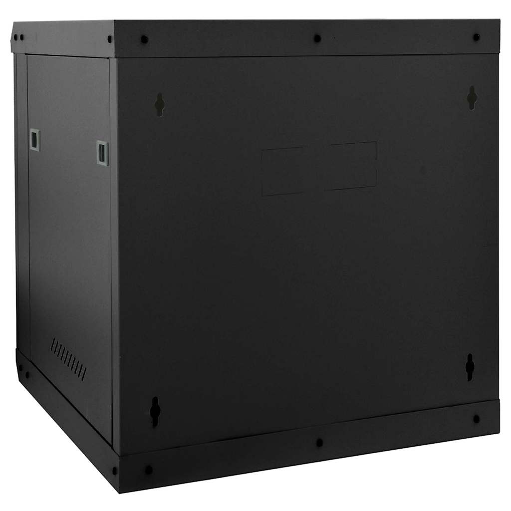 Armoire réseau avec rangement noir 53 x 60 x 60 cm acier