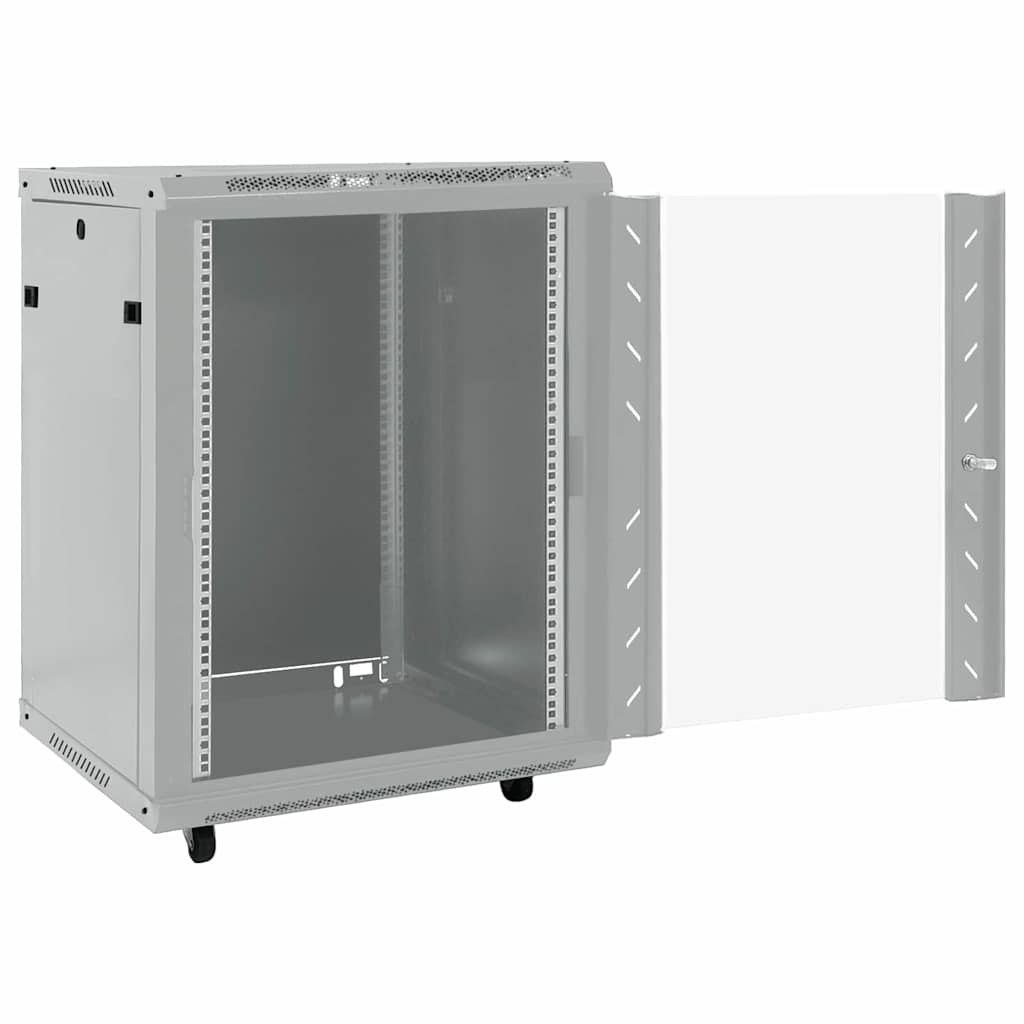 Armoire réseau avec rangement Gris 60 x 60 x 80 cm Acier