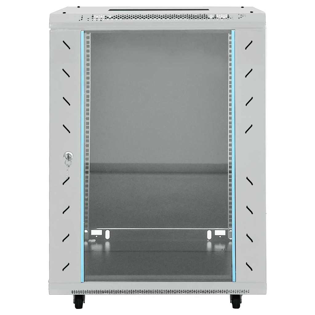Armoire réseau avec rangement Gris 60 x 60 x 80 cm Acier