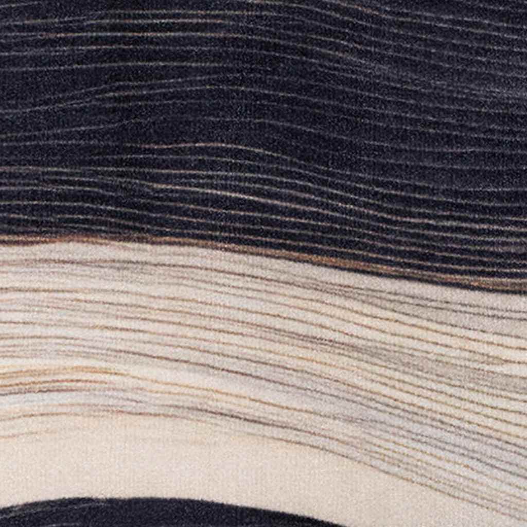 Küchen Teppich Schwarz 180 x 60 cm Samt