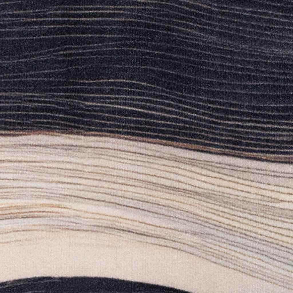 Küchen Teppich Schwarz 150 x 45 cm Samt