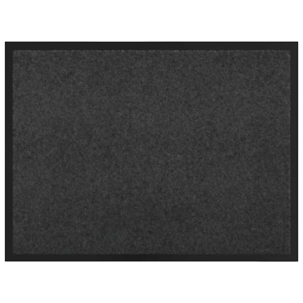 Fußmatte Anthrazit 80 x 60 x 1,2 cm Teddystoff