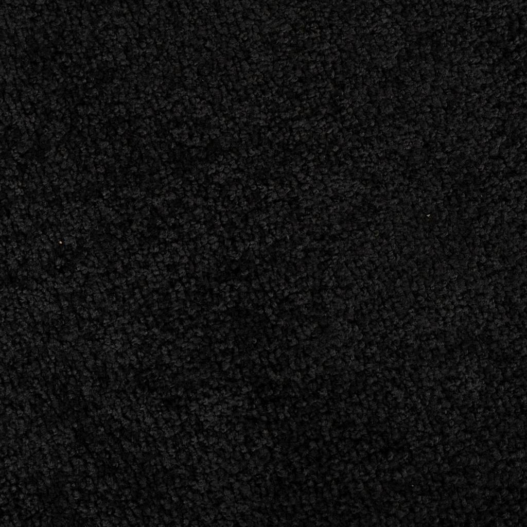 Paillasson noir 120 x 80 x 1,2 cm tissu teddy
