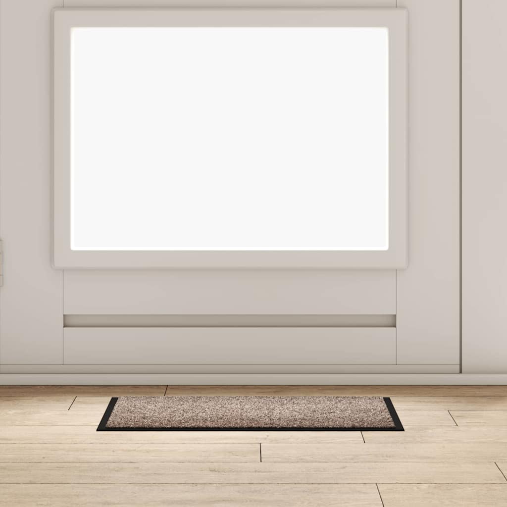 Fußmatte Beige 60 x 40 x 1,2 cm Teddystoff