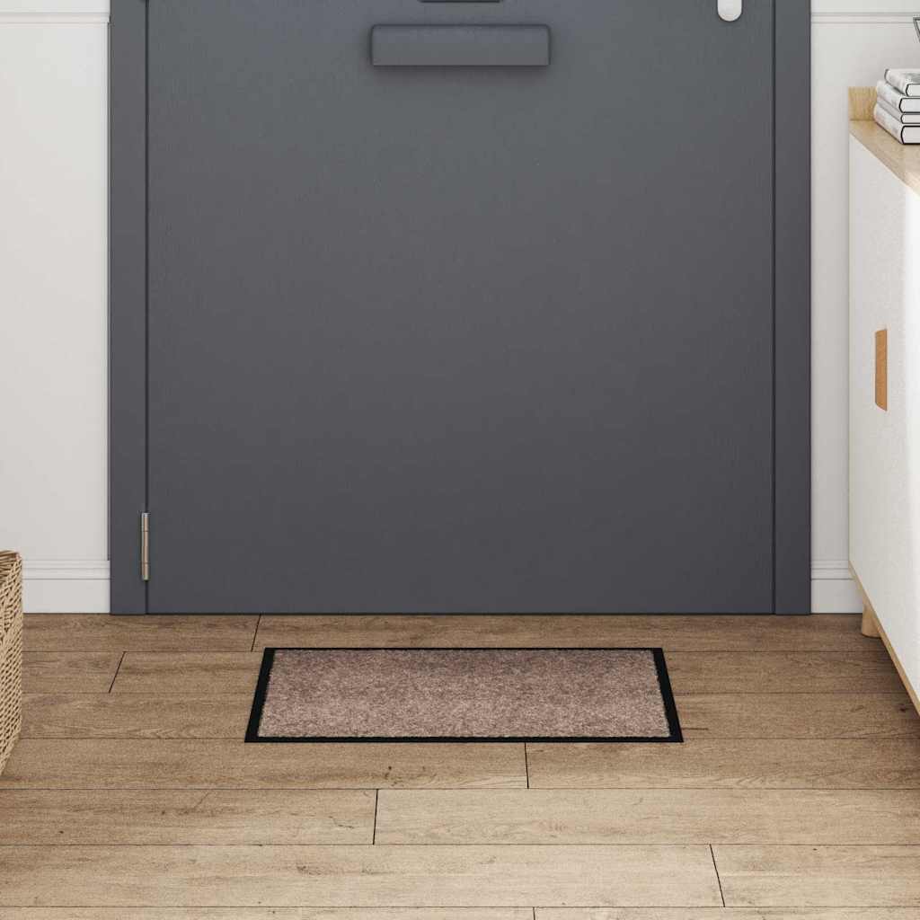 Fußmatte Beige 60 x 40 x 1,2 cm Teddystoff