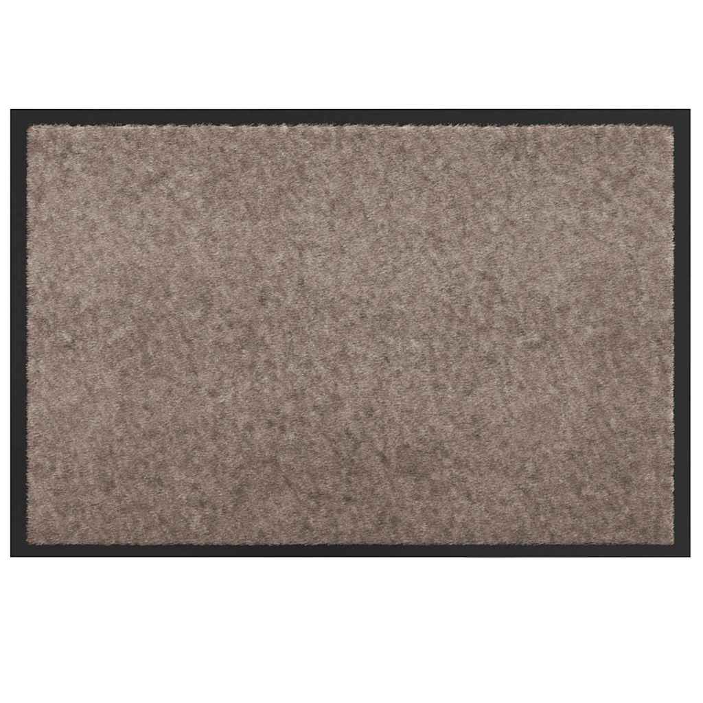 Fußmatte Beige 60 x 40 x 1,2 cm Teddystoff