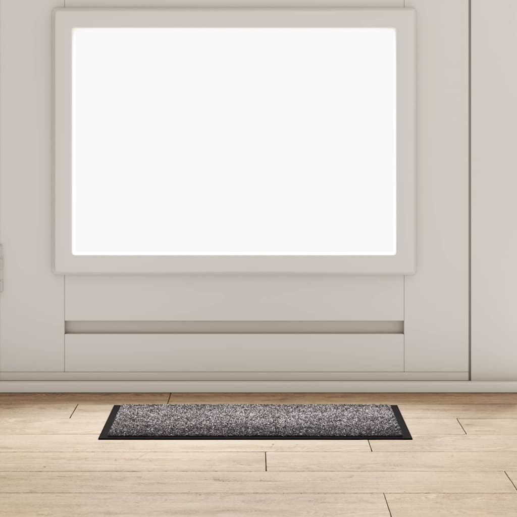 Fußmatte Hellgrau 60 x 40 x 1,2 cm Teddystoff