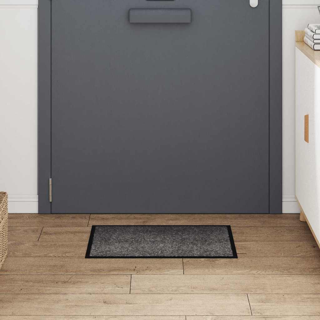 Fußmatte Hellgrau 60 x 40 x 1,2 cm Teddystoff