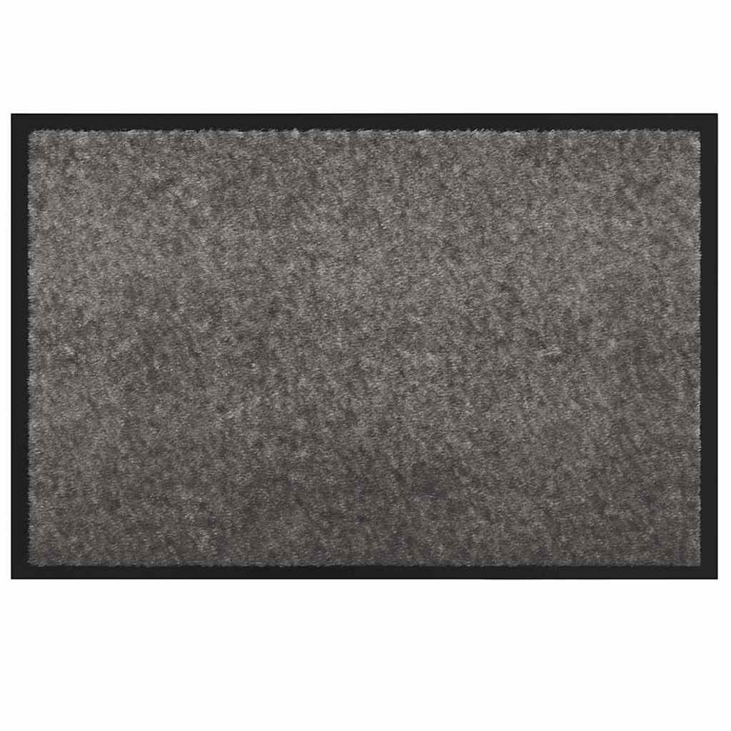Fußmatte Hellgrau 60 x 40 x 1,2 cm Teddystoff