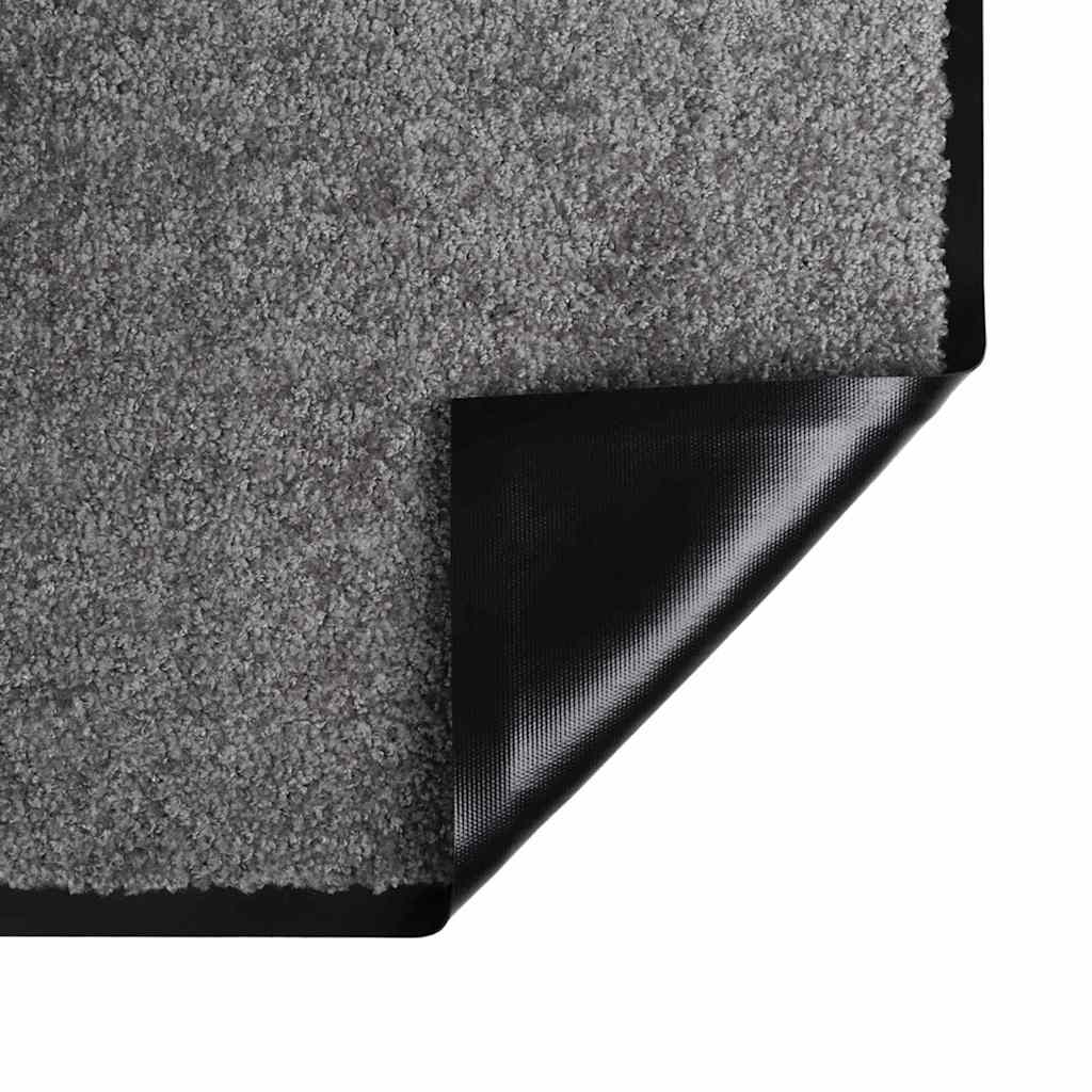 Fußmatte Hellgrau 80 x 60 x 1,2 cm Teddystoff