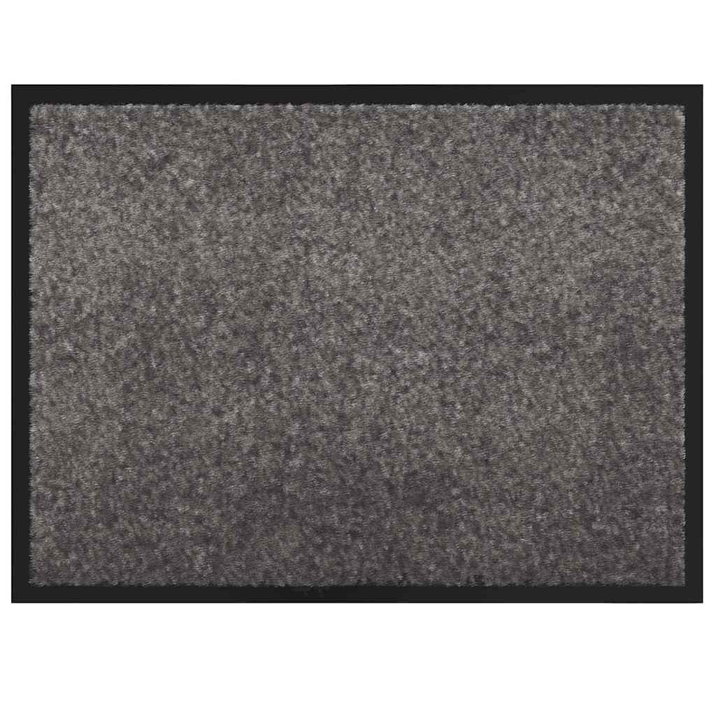 Fußmatte Hellgrau 80 x 60 x 1,2 cm Teddystoff