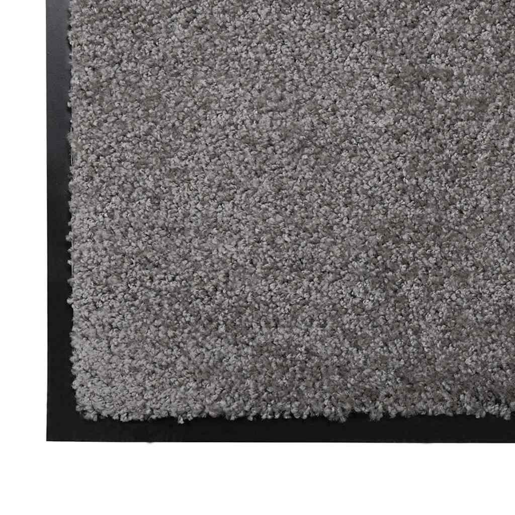 Fußmatte Hellgrau 120 x 80 x 1,2 cm Teddystoff