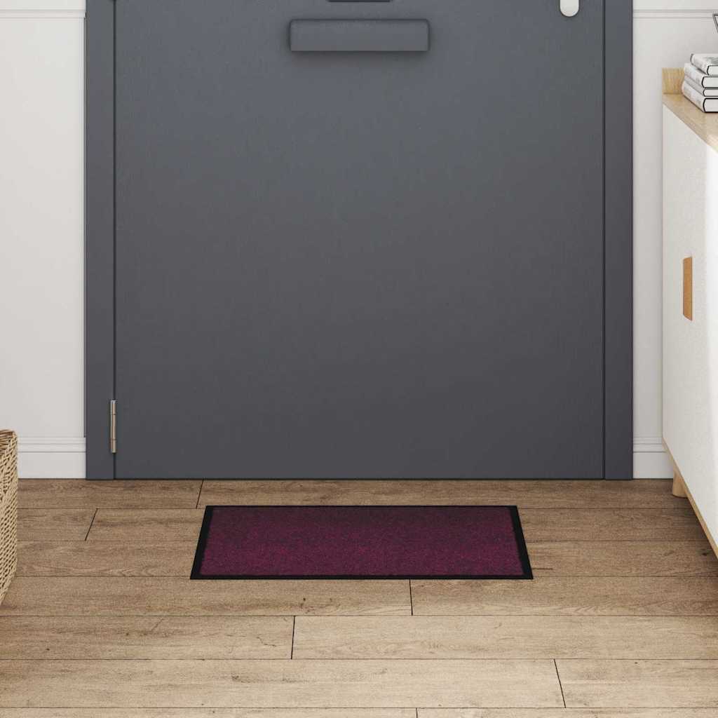 Paillasson Bordeaux 60 x 40 x 1,2 cm tissu peluche