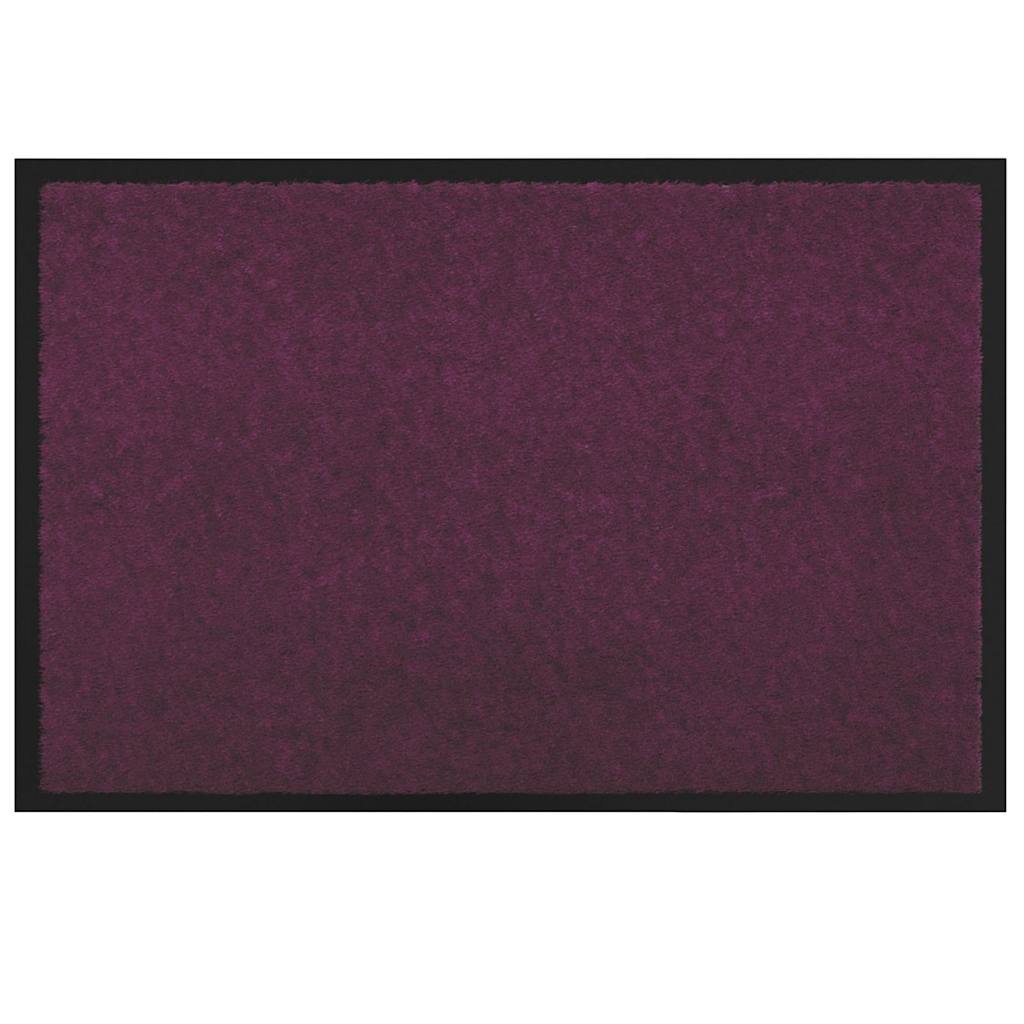 Paillasson Bordeaux 60 x 40 x 1,2 cm tissu peluche