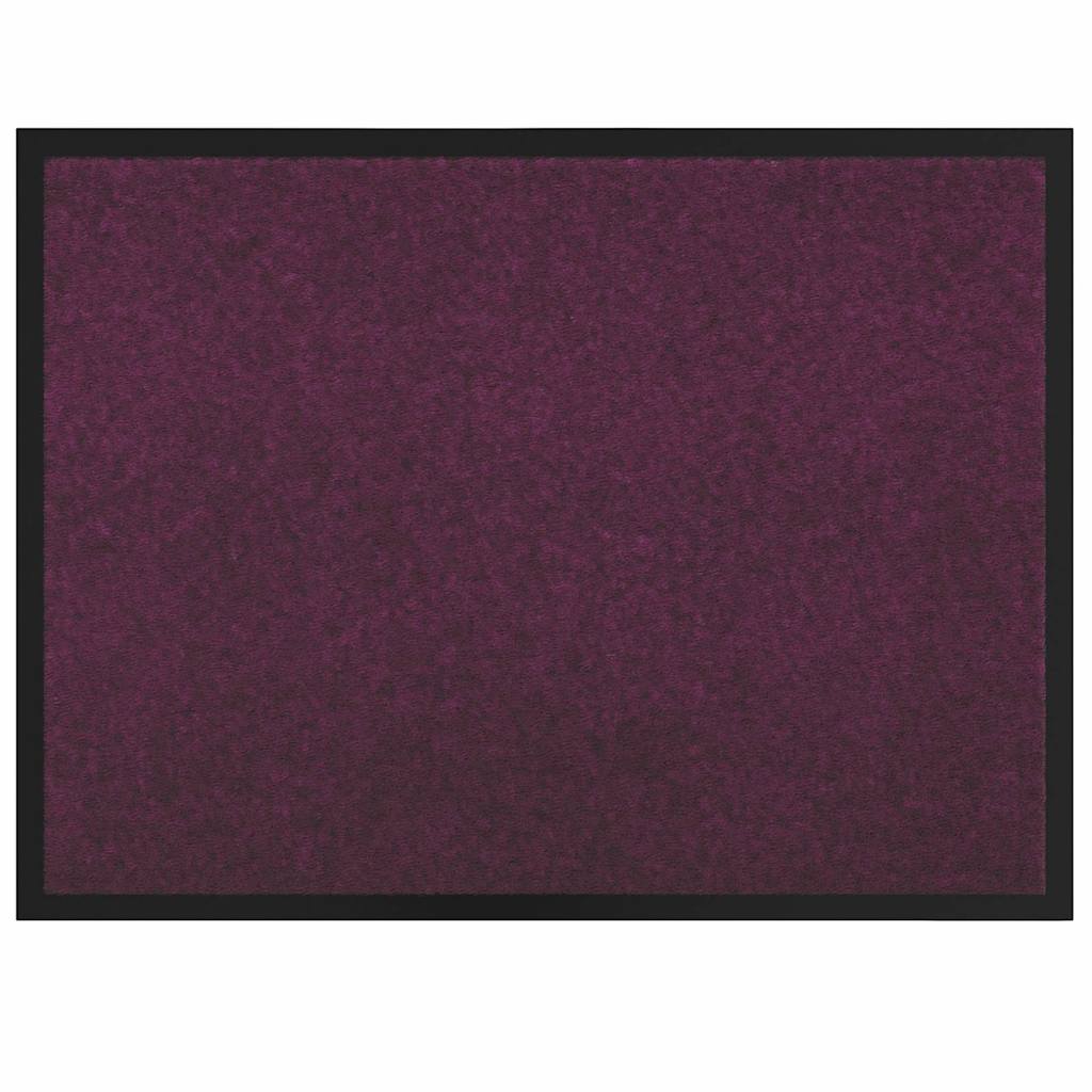 Paillasson Bordeaux 80 x 60 x 1,2 cm en tissu peluche
