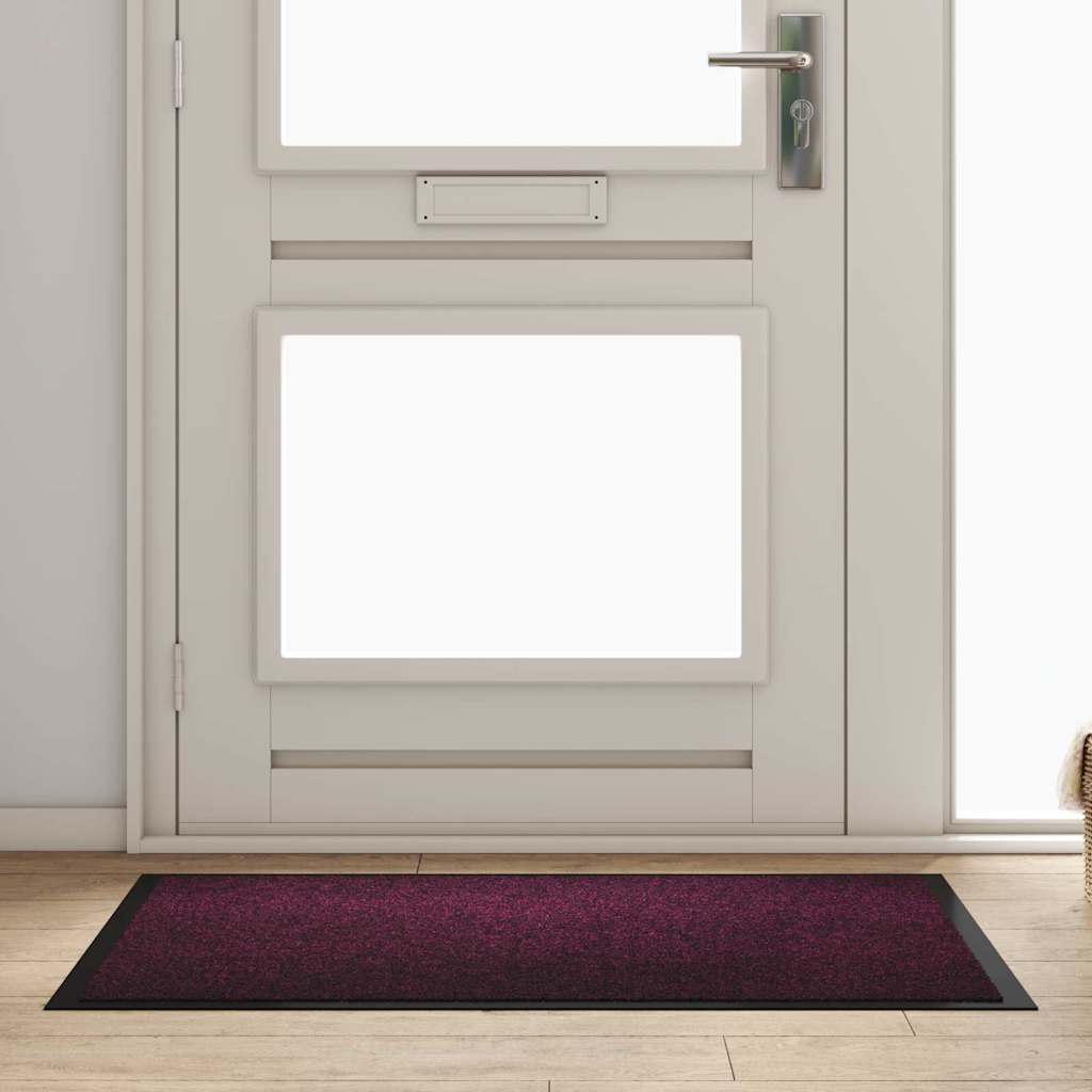 Fußmatte Bordeaux 120 x 80 x 1,2 cm Teddystoff