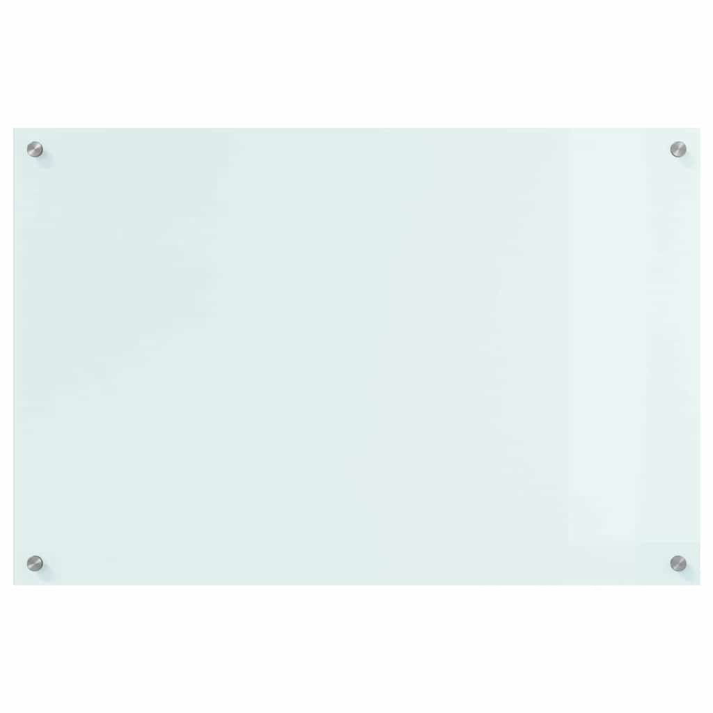 Küchenrückwand Weiß 90 x 60 cm Gehärtetes Glas