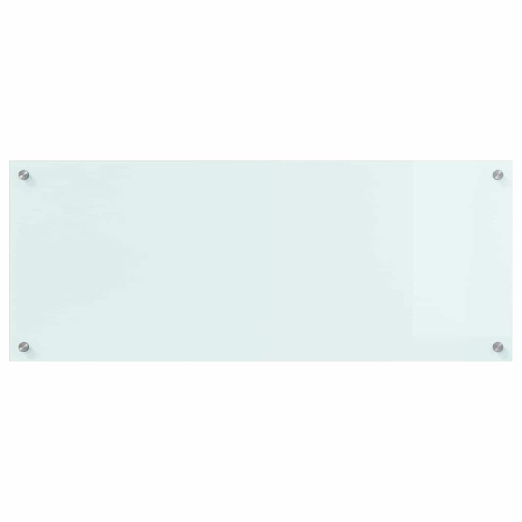 Küchenrückwand Weiß 100 x 40 cm Gehärtetes Glas