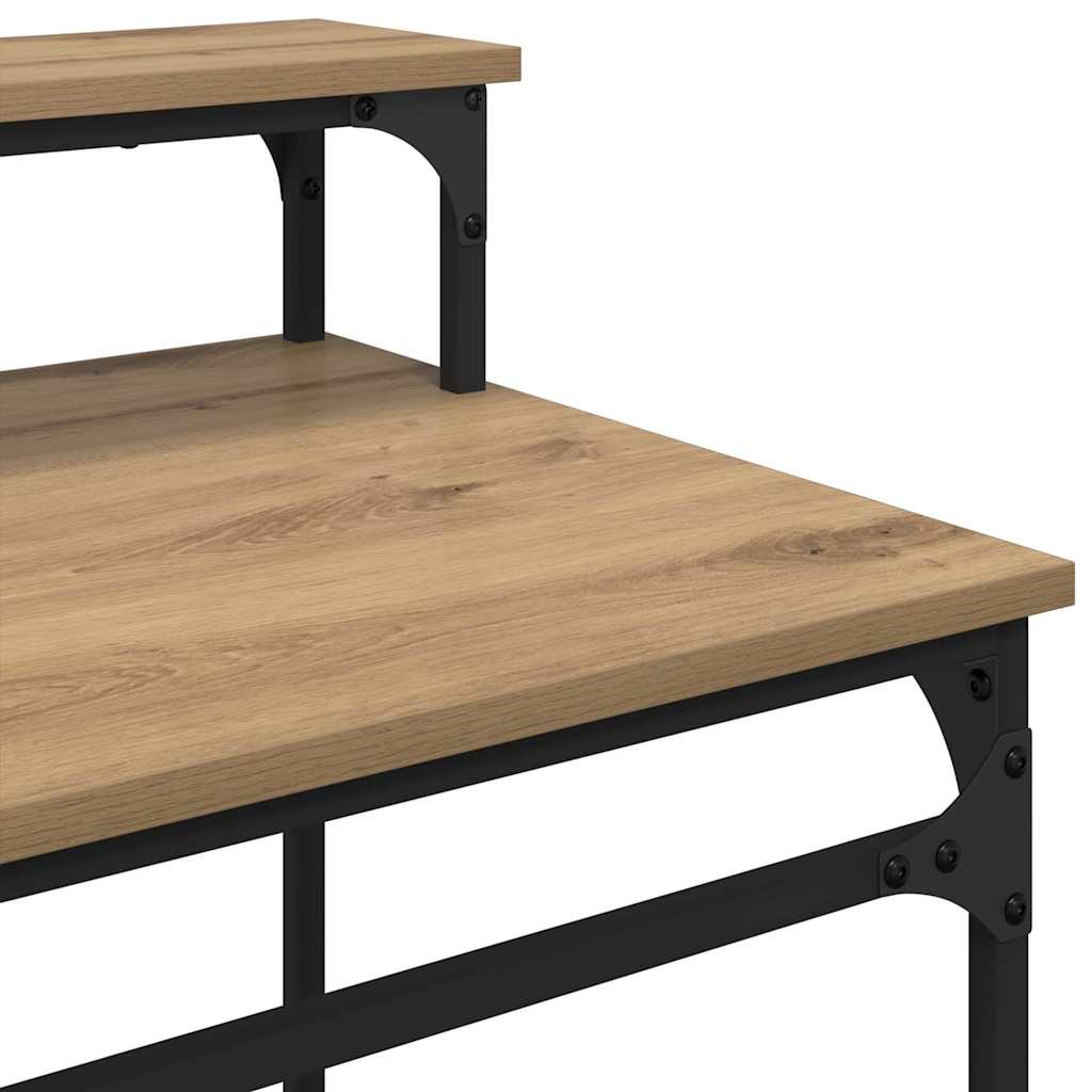 Bureau chêne Artisan 80 x 50 x 90 cm bois d'ingénierie