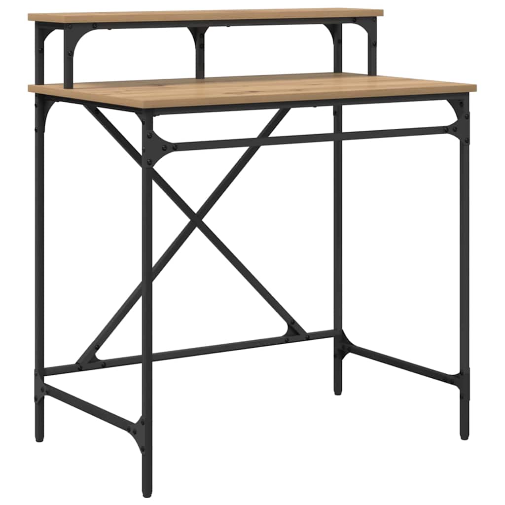 Bureau chêne Artisan 80 x 50 x 90 cm bois d'ingénierie