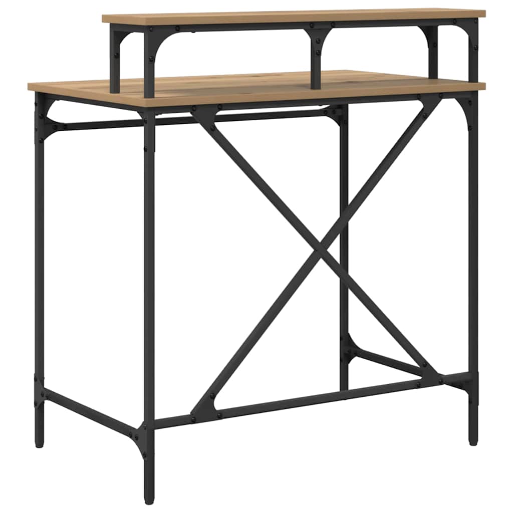 Bureau chêne Artisan 80 x 50 x 90 cm bois d'ingénierie