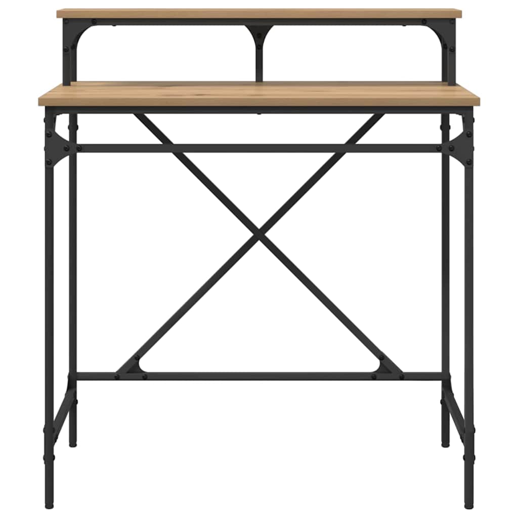 Bureau chêne Artisan 80 x 50 x 90 cm bois d'ingénierie
