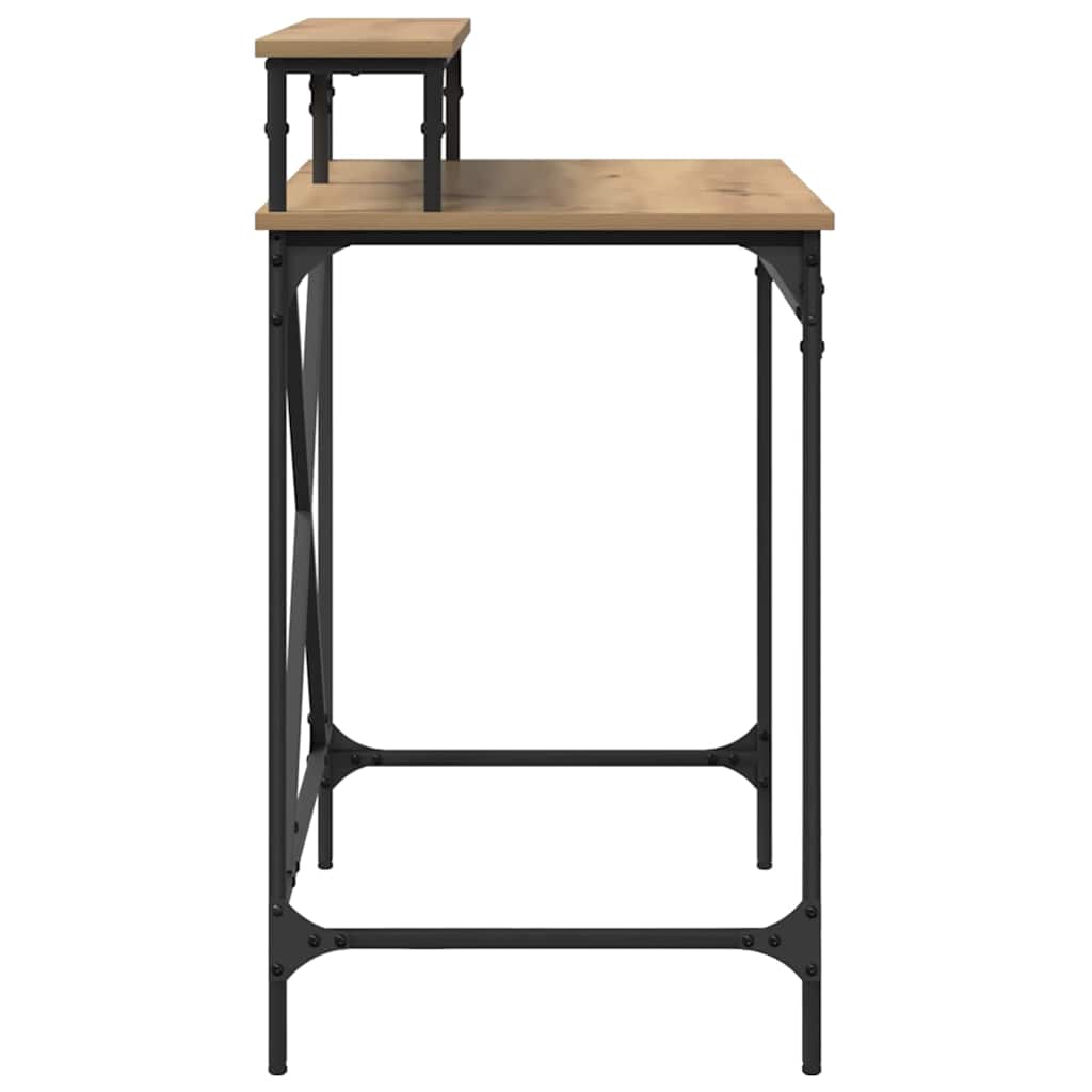 Bureau chêne Artisan 80 x 50 x 90 cm bois d'ingénierie