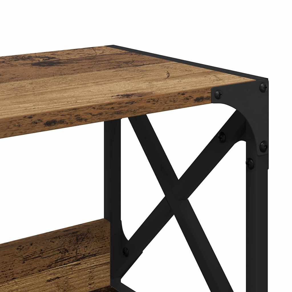 Support pour imprimante en bois recyclé 44 x 26 x 31,5 cm, panneau de bois