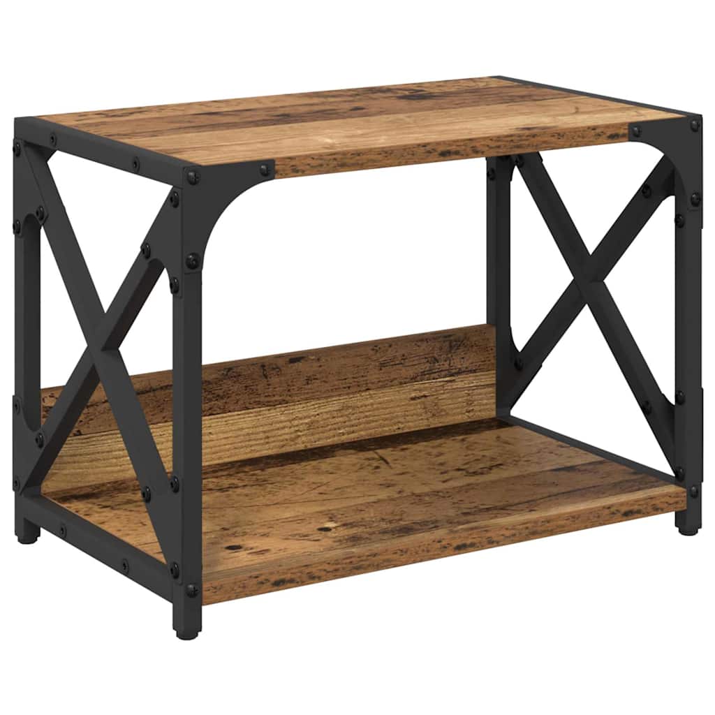 Support pour imprimante en bois recyclé 44 x 26 x 31,5 cm, panneau de bois