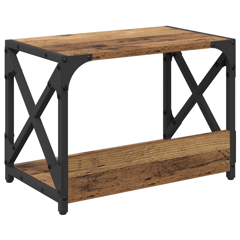 Support pour imprimante en bois recyclé 44 x 26 x 31,5 cm, panneau de bois