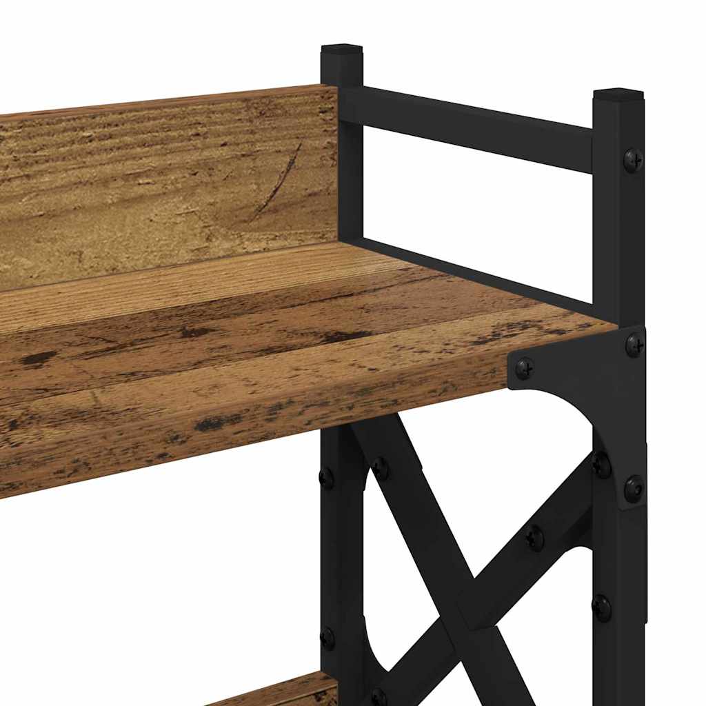 Support d'imprimante en bois recyclé 40 x 20 x 40 cm Panneau à base de bois