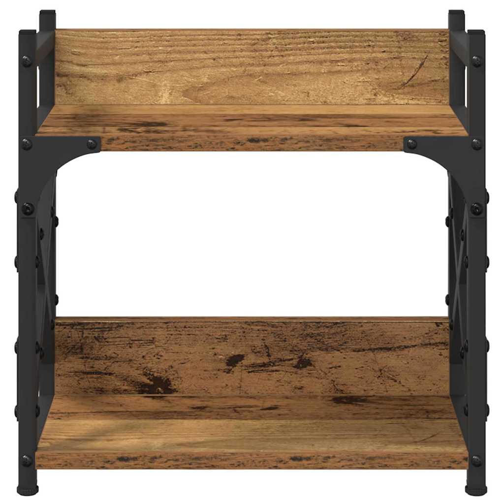 Support d'imprimante en bois recyclé 40 x 20 x 40 cm Panneau à base de bois