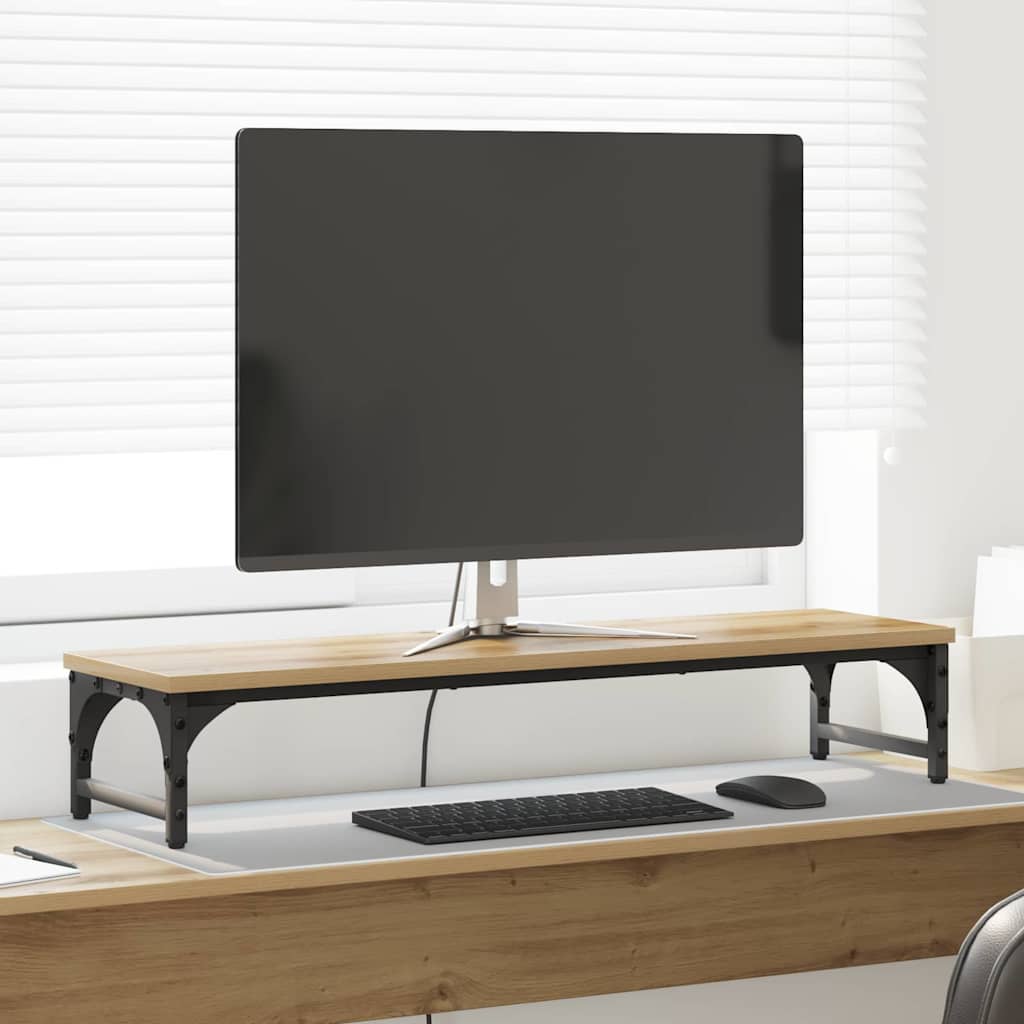 Monitor Stand Artisan Oak 85 x 23 x 15.5 cm Engineered Wood