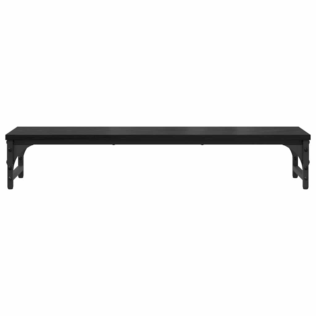 Support d'écran Noir Effet chêne 85 x 23 x 15,5 cm
