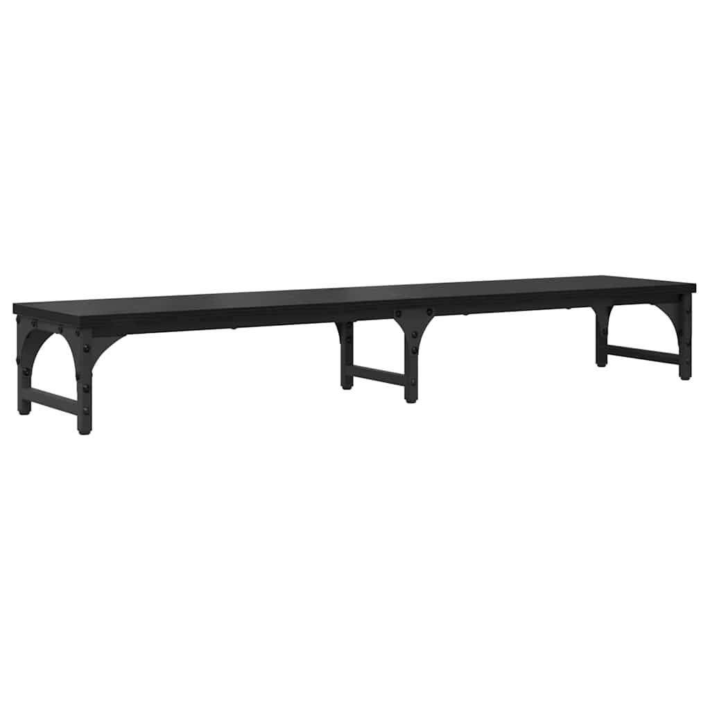 Monitor Halterung Schwarz Eichen-Optik 105 x 23 x 15,5 cm