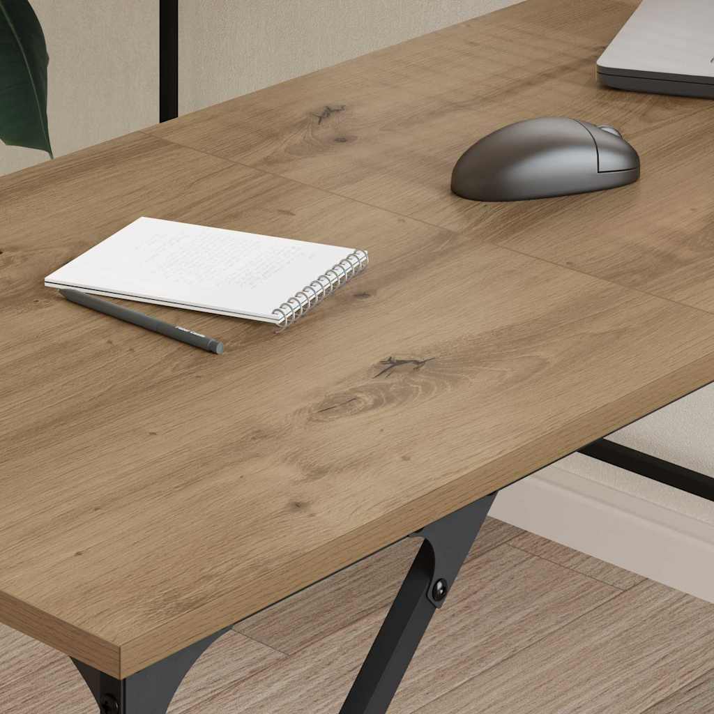 Desk Artisan Oak 149 x 149 x 75 cm Wood-based Material