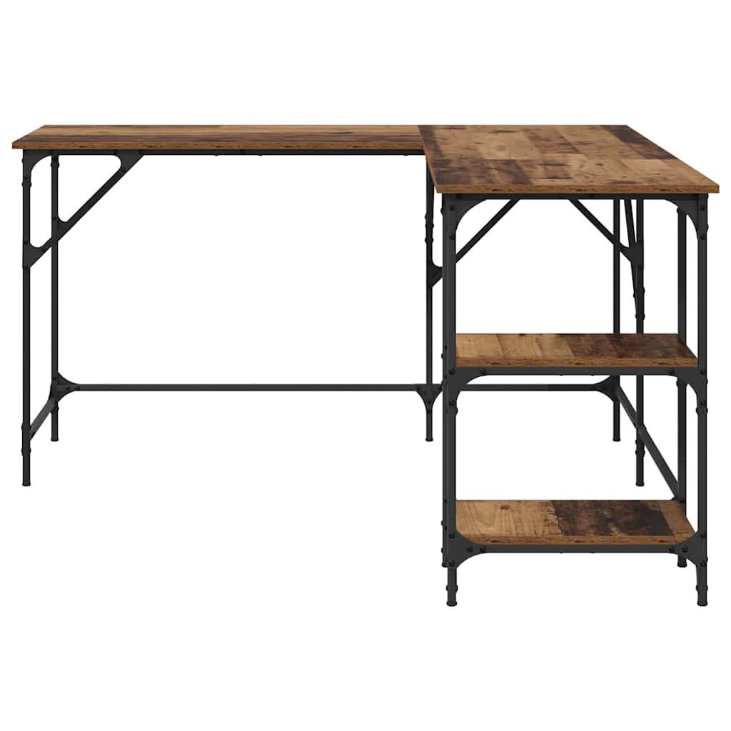 Bureau bois recyclé 139 x 139 x 75 cm Panneau de particules