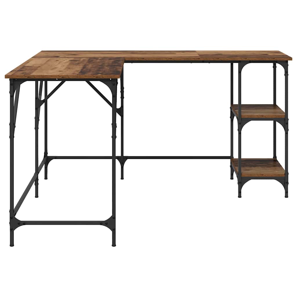 Bureau bois recyclé 139 x 139 x 75 cm Panneau de particules