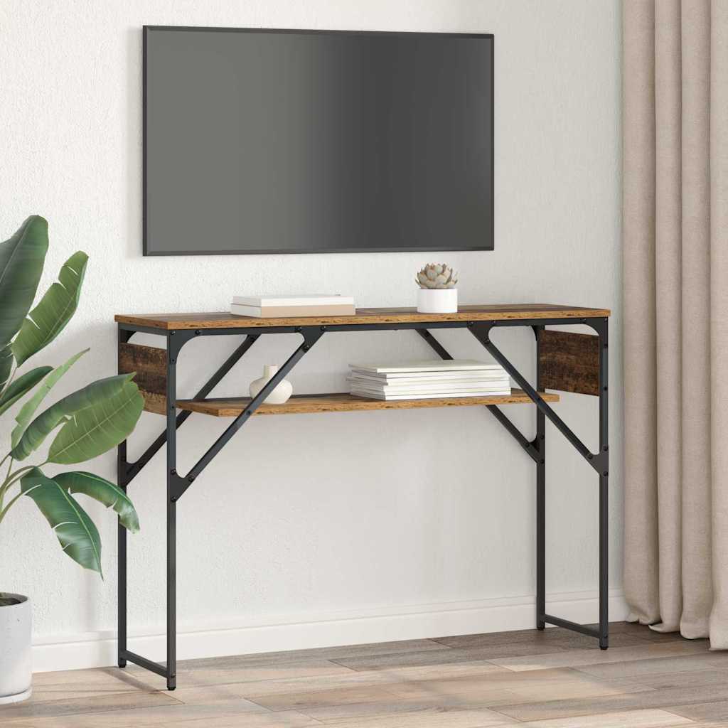 Console Table Reclaimed Wood 105x30x75cm Wood Composite