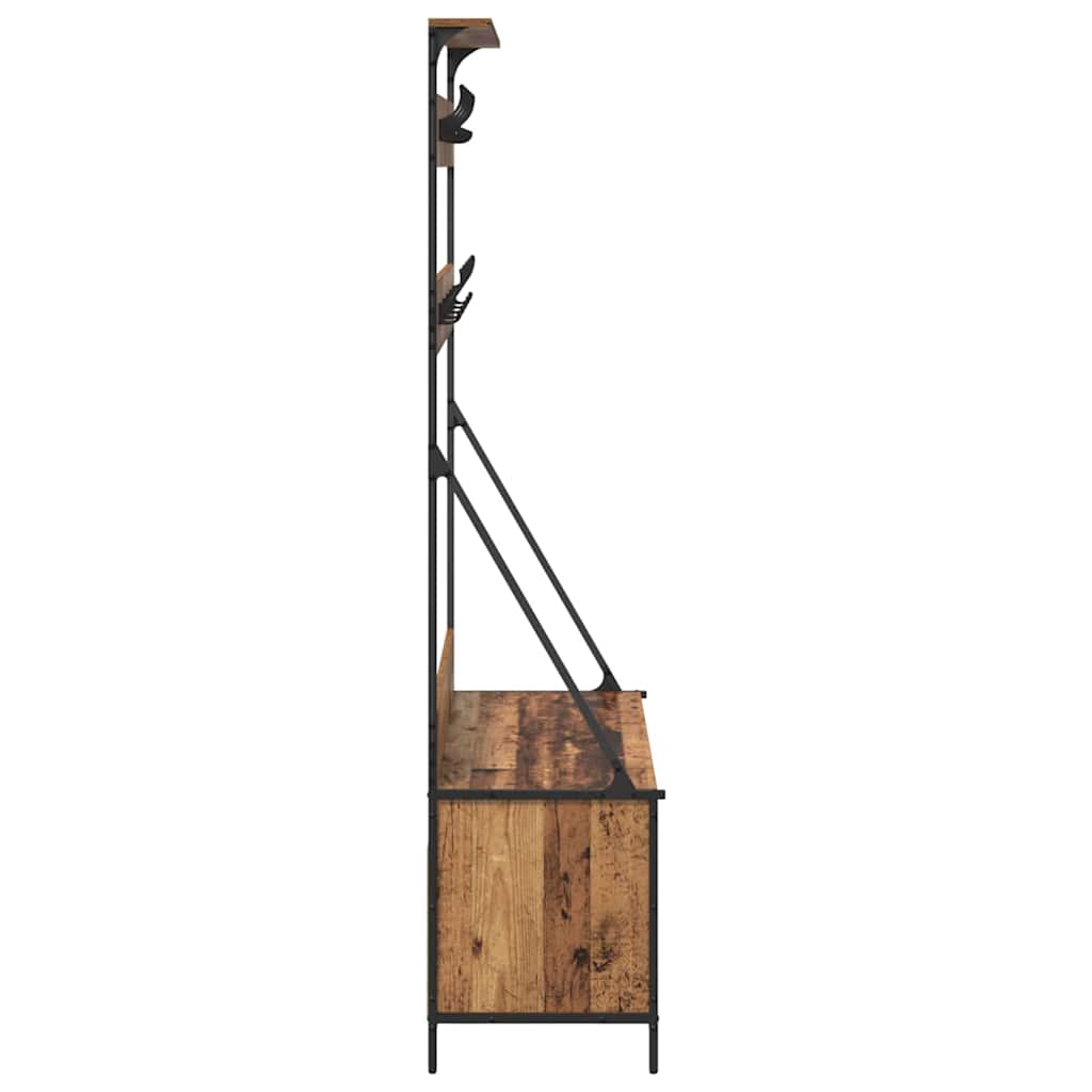 Kleiderständer Altholz 100 x 41 x 184 cm Holzwerkstoff