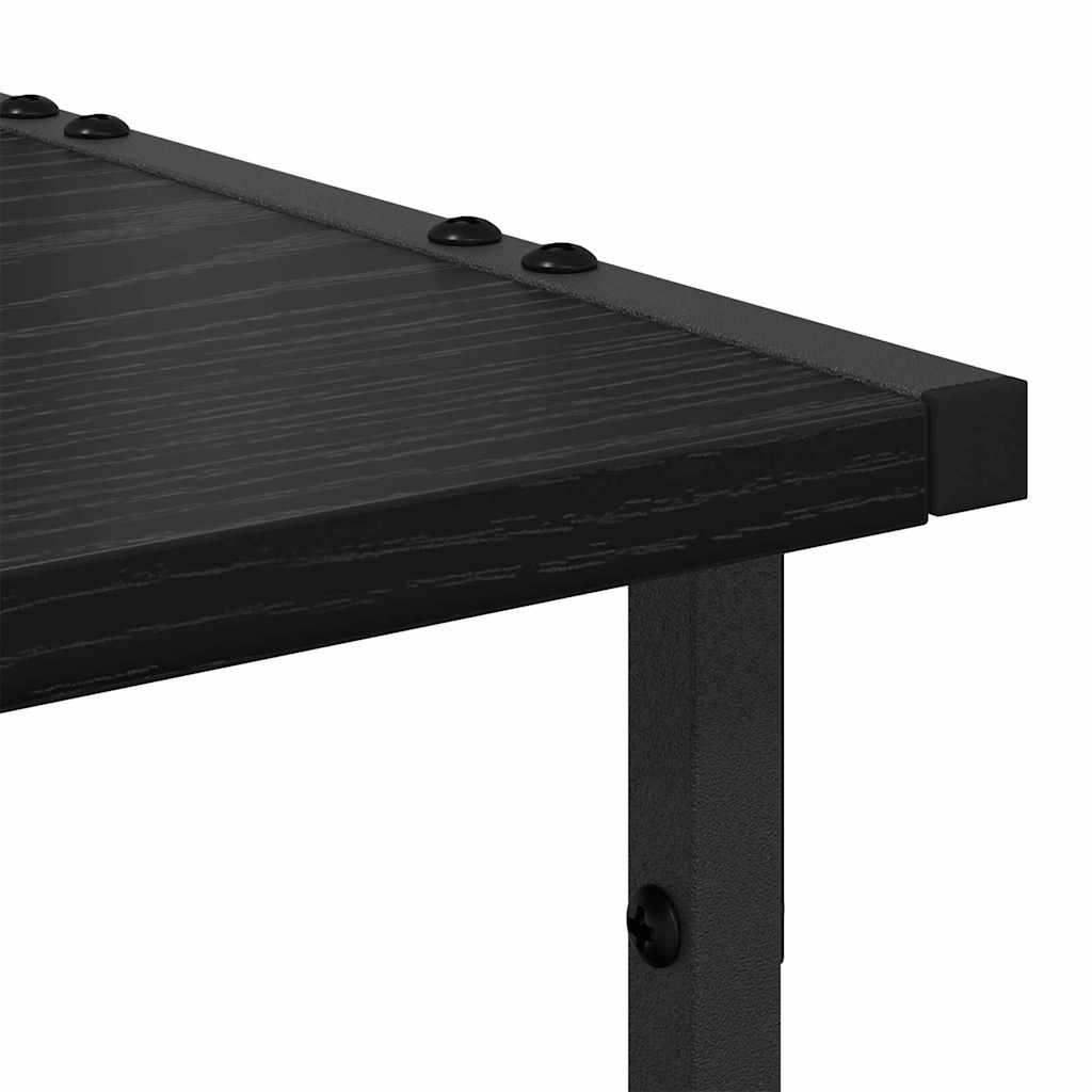 Printer Stand Black Oak-Look 41 x 28 x 33.5 cm