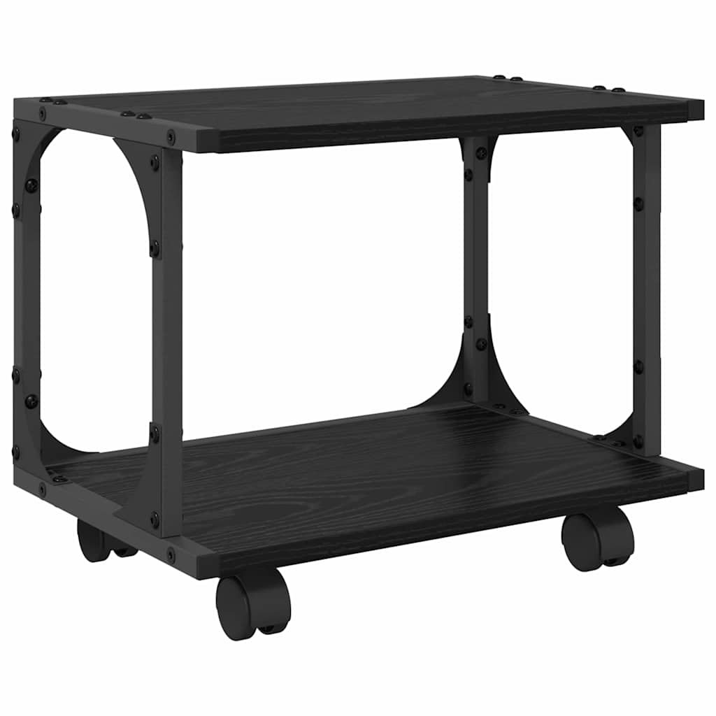 Printer Stand Black Oak-Look 41 x 28 x 33.5 cm