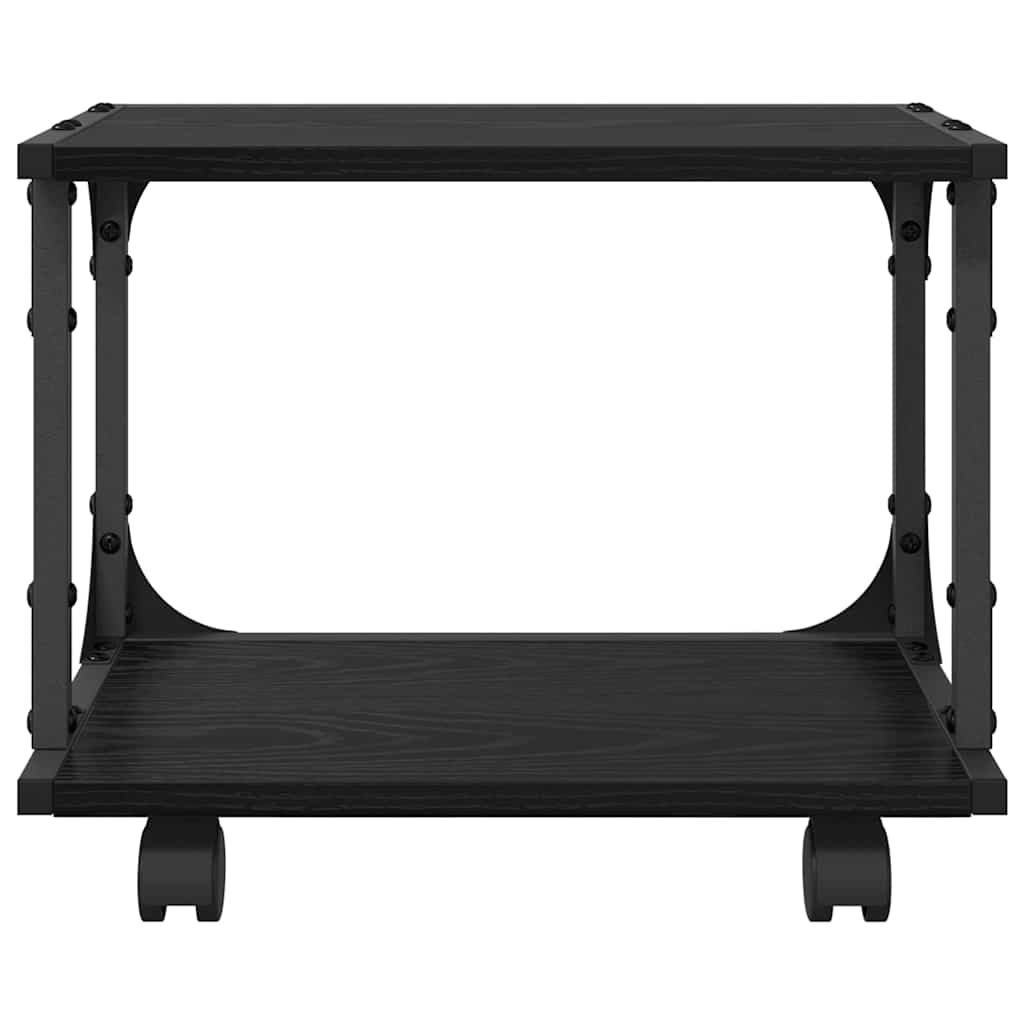 Printer Stand Black Oak-Look 41 x 28 x 33.5 cm