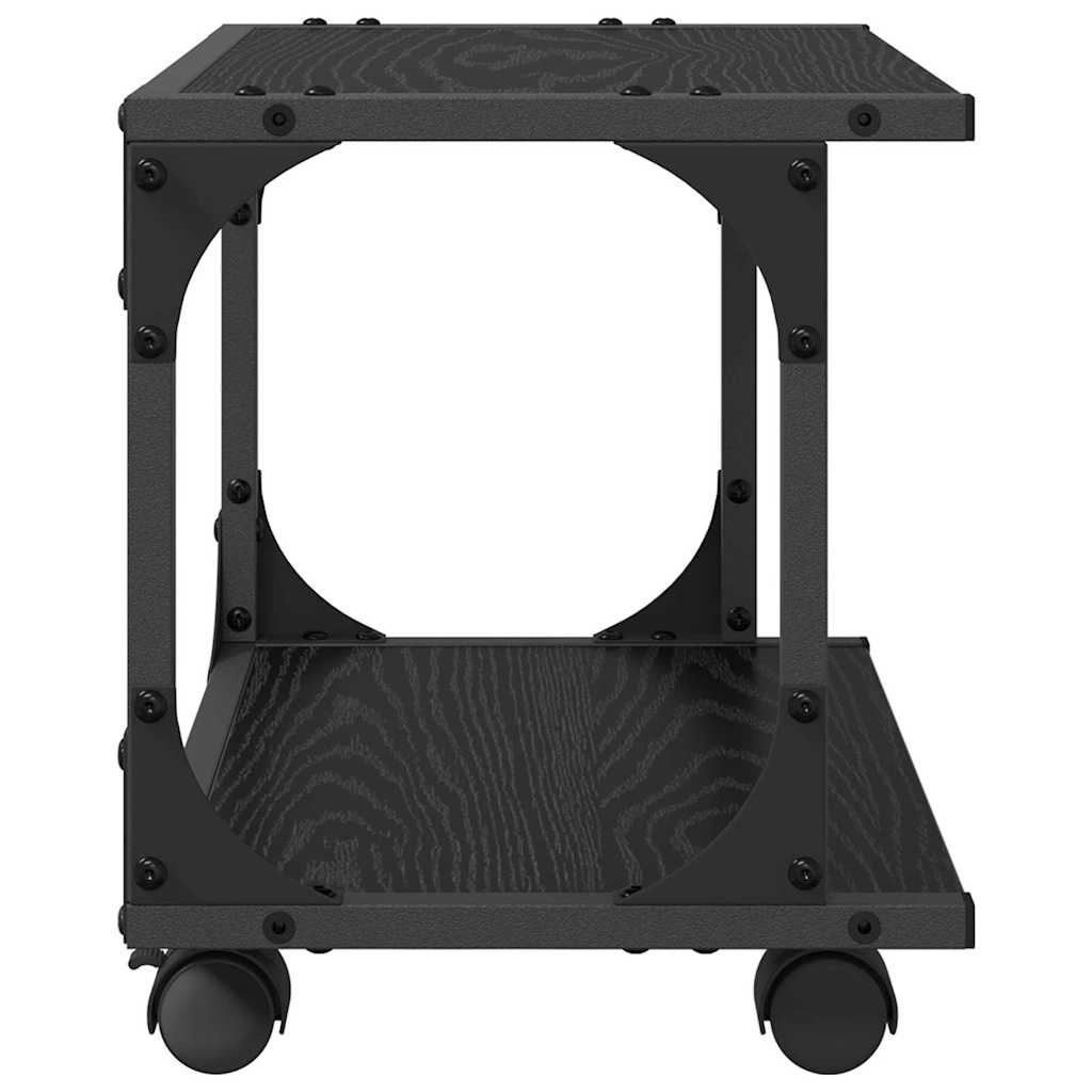 Printer Stand Black Oak-Look 41 x 28 x 33.5 cm
